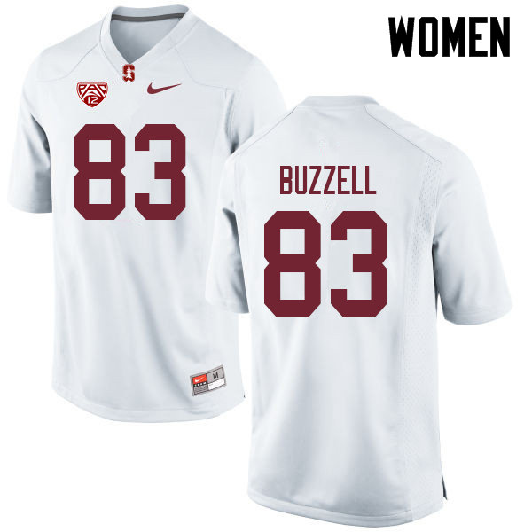 Women #83 Cameron Buzzell Stanford Cardinal College Football Jerseys Sale-White